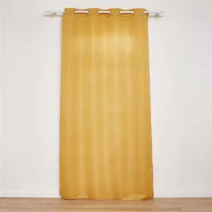 Rideau à  illets "Zeline" 140x260cm Jaune