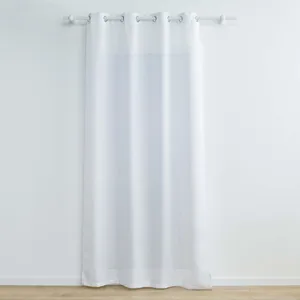 Comparateur de prix : douceur d'intérieur, Rideau à Oeillets (140 x 260 cm) Zeline Blanc, Po...