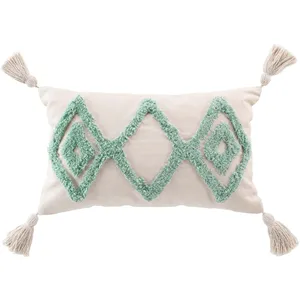 Comparateur de prix : Coussin Déco Tufté "Athena" 30x50cm Sauge