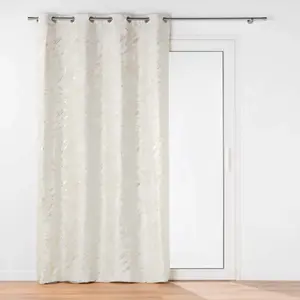 Comparateur de prix : Rideau a oeillets 140 x 260 cm velours imprimé métallisé Marius