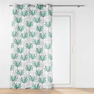 Bricoline - Rideau A Oeillets 140 X 260 Cm Polyester Imprimé Oasis