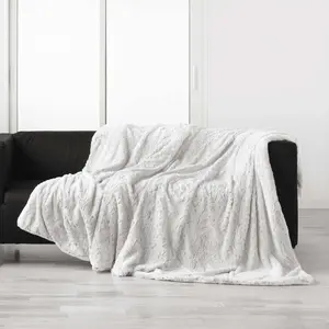 Comparateur de prix : Plaid 220 x 240 cm imitation fourrure sherpa alaska 1612822