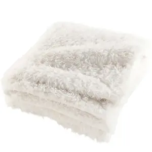 Comparateur de prix : Plaid hiver chaud XXL mouton imitation fourrure blanc 220x240cm