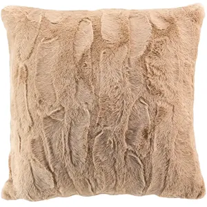 Douceur d'intérieur - Coussin Déhoussable (45 x 45 cm) Foxy Sable, Imi... pas cher