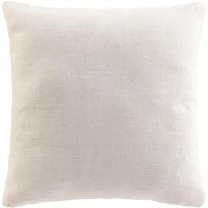 Douceur d'Intérieur Coussin dehoussable compresse 45 x 45 cm polyester/lin uni pauline Sans