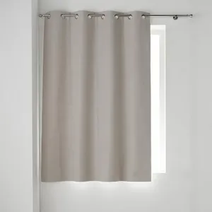 Comparateur de prix : Douceur d'Intérieur Rideau a oeillets 135 x 180 cm 100% occultant/chambray uni Occultiss Beige