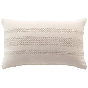 Coussin Déco "Doreline" 30x50cm Beige pas cher