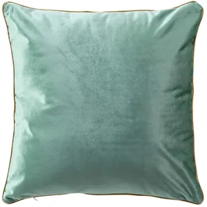 Comparateur de prix : douceur d'intérieur, Coussin Déhoussable (45 x 45 cm) Noria Pétrole, Velours Uni