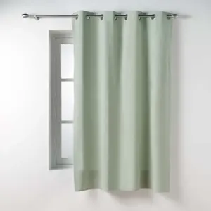 Comparateur de prix : Douceur d'Intérieur Rideau petite hauteur 135 x 180 cm coton/polyester recyclé Twily Sauge