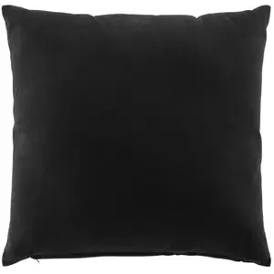 Comparateur de prix : Coussin dehoussable 45 x 45 cm coton/polyester recycle Twily Noir