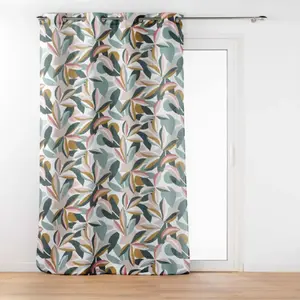 Comparateur de prix : Douceur d'Intérieur Rideau grande hauteur a oeillets 140 x 280 cm polyester imprime lavinia Sans