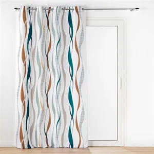 Bricoline - Rideau A Oeillets 140 X 280 Cm Polyester Imprime Lisana pas cher