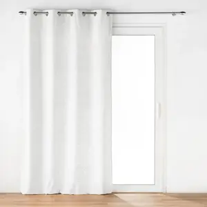 Douceur d'Intérieur Rideau à oeillets avec motif gaufré en velours, EVA, 135 x 260 cm pas cher
