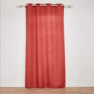 Comparateur de prix : Rideau à  illets "Zeline" 140x280cm Terracotta