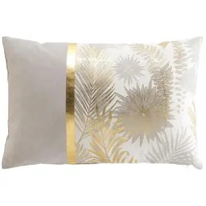 Coussin dehoussable 40 x 60 cm coton/polyester imp. metal. melisseVendu paramazon