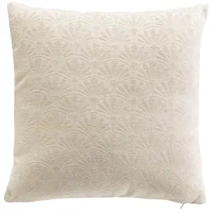 Housse De Coussin Jacquard "echo" 40x40cm Naturel
