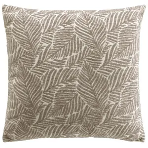Housse De Coussin Jacquard "vivo" 40x40cm Taupe