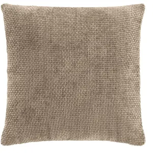 Douceur d'intérieur - Coussin Déhoussable (45 x 45 cm) Leo Sable, Velo... pas cher