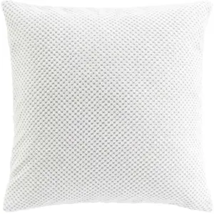 Douceur d'intérieur - Coussin Déhoussable (45 x 45 cm) Java Blanc, Fla...