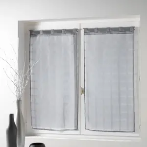 Comparateur de prix : Douceur d'Intérieur Paire droite passants 2 x 60 x 90 cm voile sable candide Gris