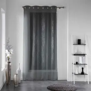 Comparateur de prix : Douceur d'Intérieur Panneau a oeillets 140 x 180 cm voile sable applique filiane Anthracite