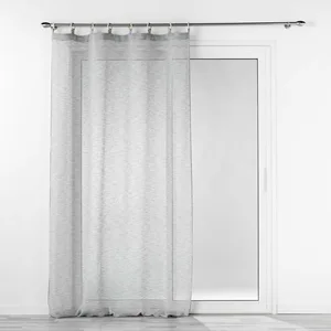 Comparateur de prix : Douceur d'Intérieur Voilage a oeillets bois 140 x 240 cm voile tissé Minalisa Gris