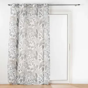 Comparateur de prix : Douceur d'Intérieur voilage grande hauteur 140 x 280 cm voile sablé imprimé Tilda Blanc