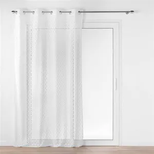 Comparateur de prix : Douceur d'Intérieur, Voilage à Oeillets (140 x 280 cm) Odilia, Maille