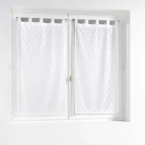 Douceur d'Intérieur Bricoline - Paire droite passants 2 x 60 x 120 cm maille fanny Sans pas cher