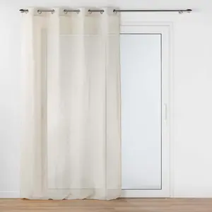 Comparateur de prix : Douceur d'Intérieur, Voilage à Oeillets (140 x 240 cm) Aline, Polyester & Lin