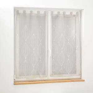 Comparateur de prix : Douceur d'Intérieur Paire droite passants 2 x 60 x 90 cm voile sable brode galactee Taupe