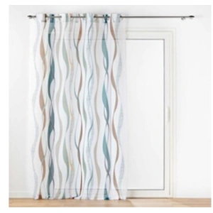Comparateur de prix : Douceur d'Intérieur Bricoline - Panneau a oeillets 140 x 280 cm voile sable imprime lisana Sans