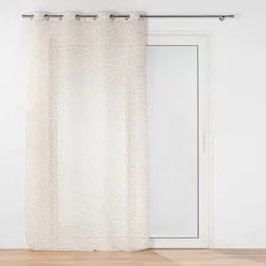 Comparateur de prix : Douceur d'Intérieur Bricoline - Voilage a oeillets 140 x 240 cm voile sablé imprimé Maddy Ocre
