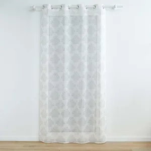 Comparateur de prix : Douceur d'Intérieur Voilage a oeillets 140 x 240 cm voile tissé appliqué Levita Blanc