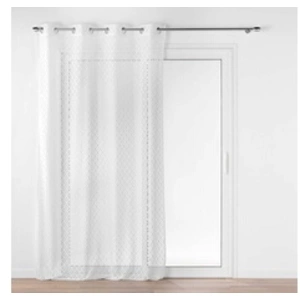 Douceur d'Intérieur, Voilage à Oeillets (140 x 240 cm) Odilia, Maille pas cher
