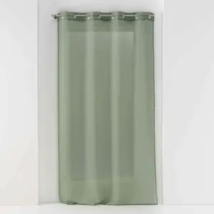 Comparateur de prix : Rideau Voilage - DOUCEUR D'INTERIEUR - Sandra - 140x180cm - Kaki - illets