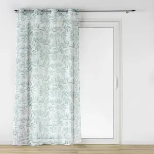 Douceur d'Intérieur, Voilage à illets (140 x 280 cm) Biovana, Voile Sablé Imprimé pas cher