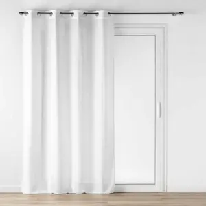 Comparateur de prix : Voilage à oeillets Loulaine 140 x 280 cm - Effet lainage blanc tamisant