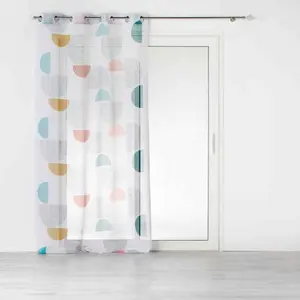 Douceur d'Intérieur Panneau a oeillets 140 x 240 cm voile sable imprime pop art Sans pas cher
