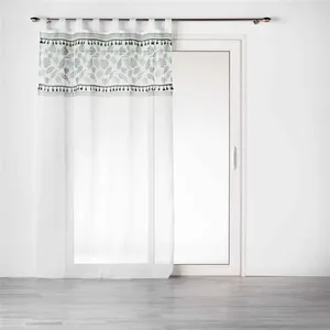 Comparateur de prix : Douceur d'Intérieur Rideau Voilage à Passants Milagreen 140x280cm Blanc