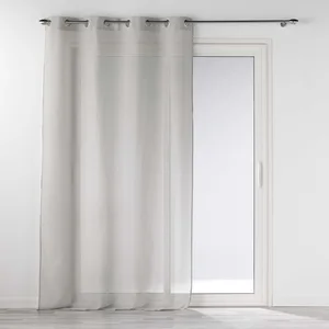 Douceur d'Intérieur Rideau Voilage - Selena - 140x240cm - Gris - illets - Synthétique pas cher