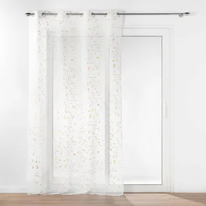 Comparateur de prix : Douceur d'Intérieur Panneau a oeillets 140 x 280 cm voile sable imprime metallise flessia Or
