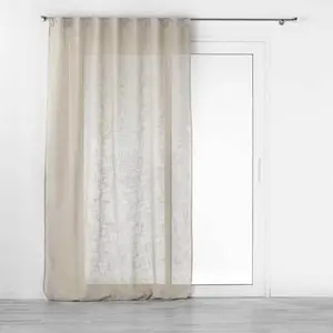 Comparateur de prix : Voilage à passants cachés effet lin tissé 140x240cm - 140x240cm - Lin