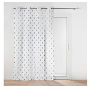 Comparateur de prix : Douceur d'Intérieur Panneau a oeillets 140 x 240 cm voile sable imprime geokid Petrole