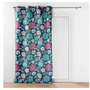 Comparateur de prix : Douceur d'Intérieur Panneau a oeillets 140 x 240 cm voile sable imprime winteria Bleu