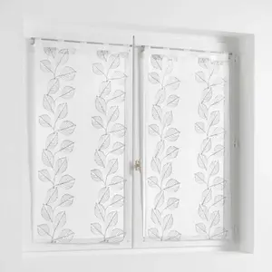 Comparateur de prix : Douceur d'Intérieur Paire droite passants 2 x 60 x 120 cm voile sable brode edenia Gris