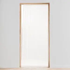 Comparateur de prix : Panneau passe tringle 90 x 200 cm voile tisse carlin Naturel