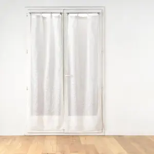 GENERIQUE Paire de Voilages à Oillets Minalisa 70x200cm Blanc pas cher