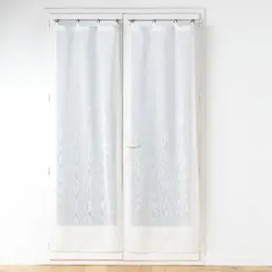 Comparateur de prix : GENERIQUE Paire de Voilages à Oillets Davina 70x200cm Blanc
