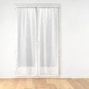 Comparateur de prix : Paire de Voilages Passe-Tringle "Olympia" 70x200cm Gris